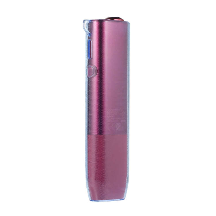 For IQOS ILUMA ONE TPU Electronic Cigarette Case with Lanyard Hole(Transparent Blue)