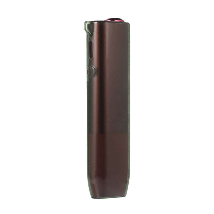 For IQOS ILUMA ONE TPU Electronic Cigarette Case with Lanyard Hole(Transparent Green)
