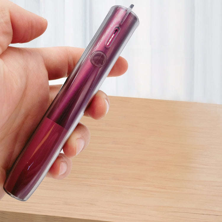 For IQOS ILUMA ONE TPU Electronic Cigarette Case with Lanyard Hole(Transparent Red)