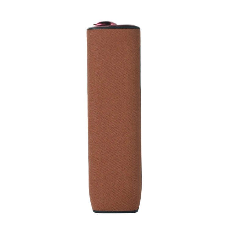 For IQOS ILUMA ONE Twill TPU+PU Electronic Cigarette Case with Lanyard(Brown)