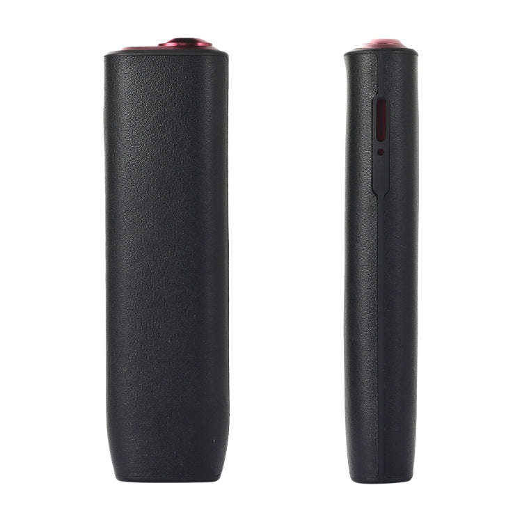 For IQOS ILUMA ONE Leather + TPU Electronic Cigarette Case with Lanyard(Black)