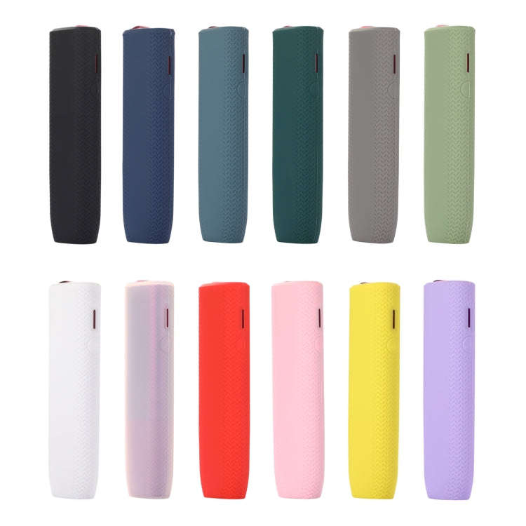 For IQOS ILUMA ONE Silicone Electronic Cigarette Shockproof Protective Case(Grass Green)