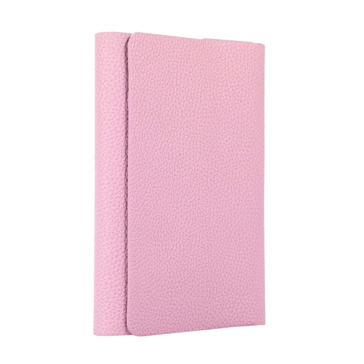 For IQOS ILUMA ONE Litchi Pattern Electronic Cigarette Leather Storage Bag(Pink)