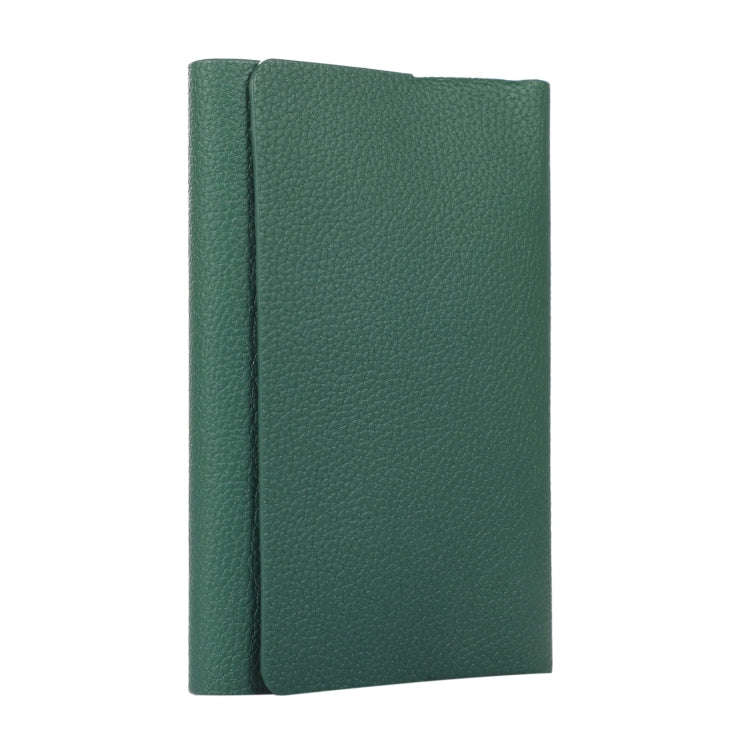 For IQOS ILUMA ONE Litchi Pattern Electronic Cigarette Leather Storage Bag(Green)