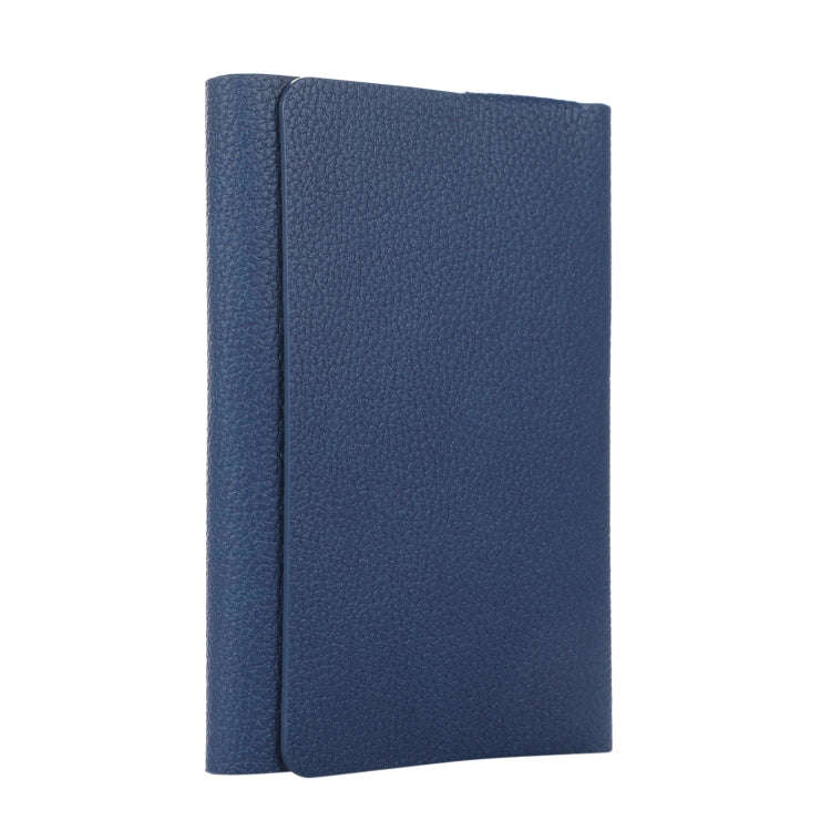 For IQOS ILUMA ONE Litchi Pattern Electronic Cigarette Leather Storage Bag(Dark Blue)