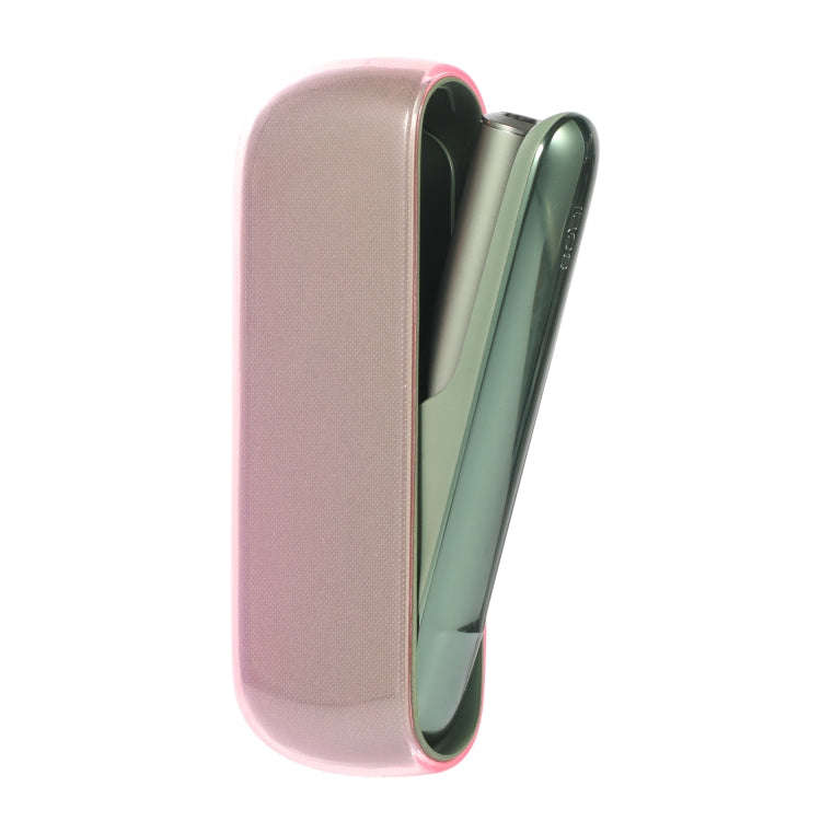 For IQOS ILUMA TPU Electronic Cigarette Protective Case Charging Compartment(Transparent Pink)