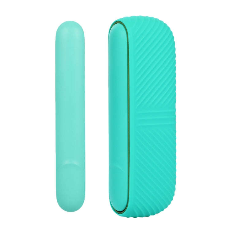 For IQOS ILUMA Silicone Electronic Cigarette Case Charging Compartment With Side Cover(Mint Green)