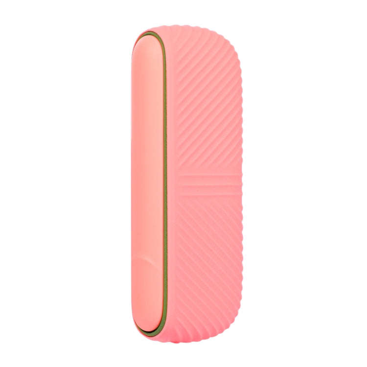 For IQOS ILUMA Silicone Electronic Cigarette Case Charging Compartment With Side Cover(Pink)