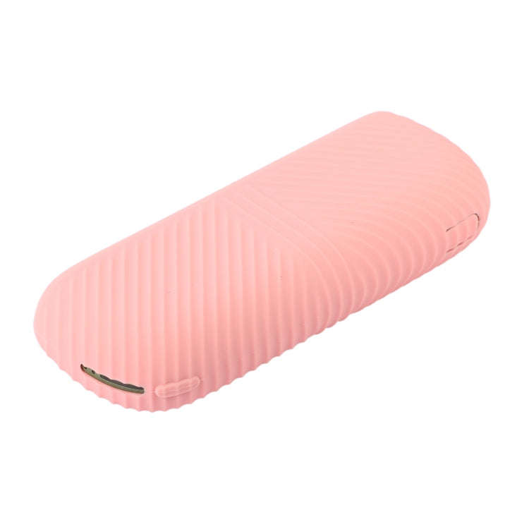 For IQOS ILUMA Silicone Electronic Cigarette Case Charging Compartment With Side Cover(Pink)