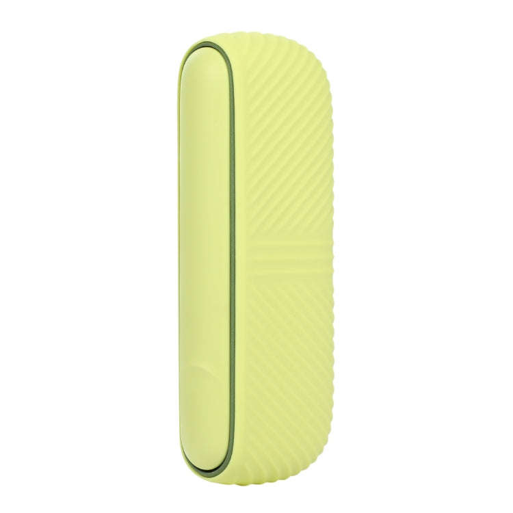 For IQOS ILUMA Silicone Electronic Cigarette Case Charging Compartment With Side Cover(Yellow)