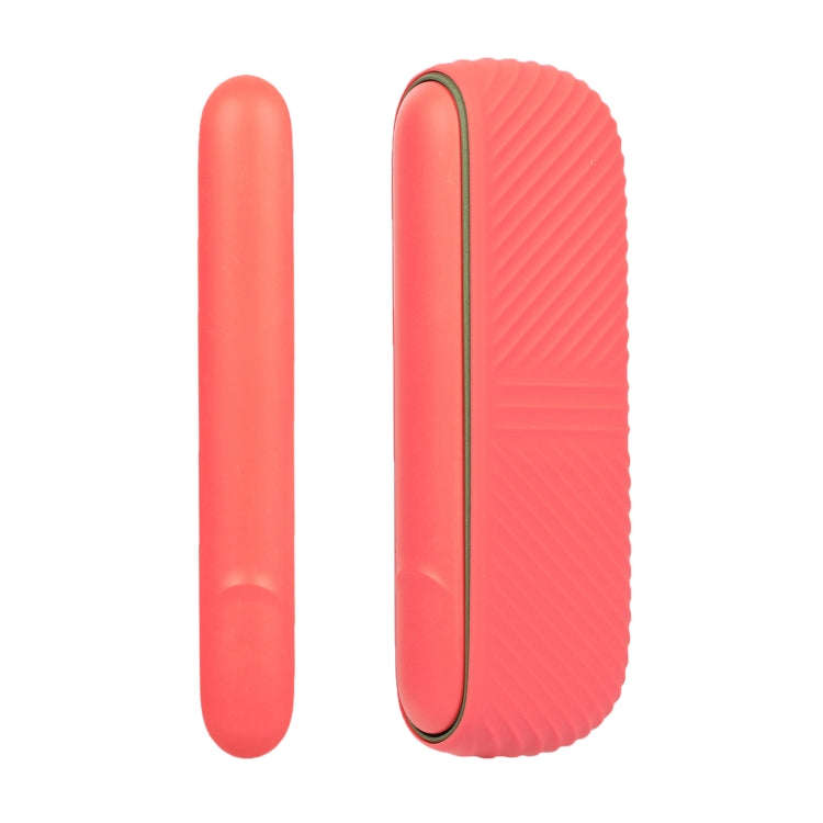 For IQOS ILUMA Silicone Electronic Cigarette Case Charging Compartment With Side Cover(Orange)