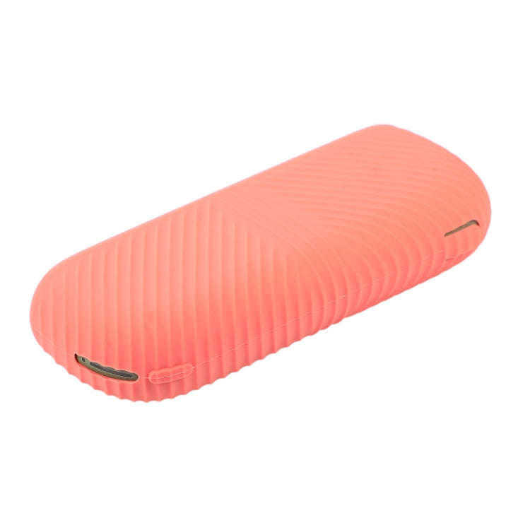 For IQOS ILUMA Silicone Electronic Cigarette Case Charging Compartment With Side Cover(Orange)