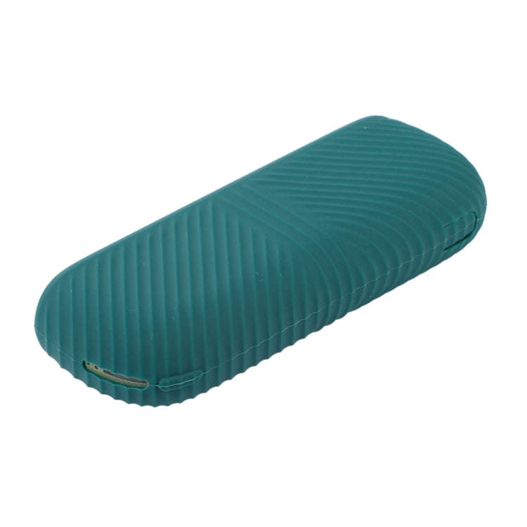 For IQOS ILUMA Silicone Electronic Cigarette Case Charging Compartment With Side Cover(Green)