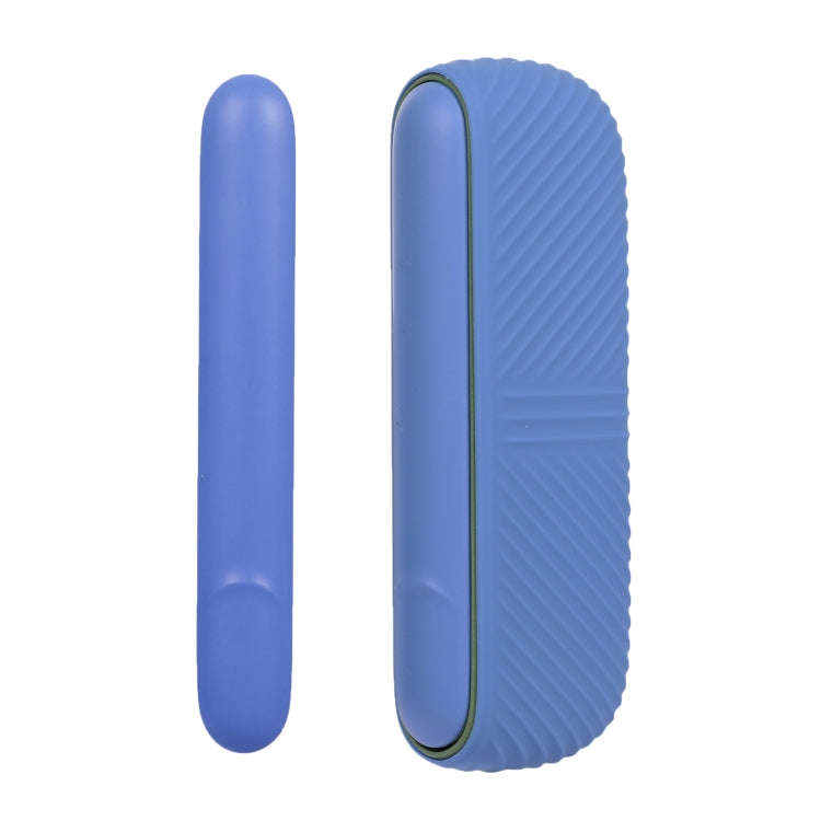 For IQOS ILUMA Silicone Electronic Cigarette Case Charging Compartment With Side Cover(Sky Blue)