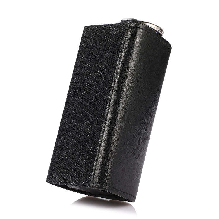 For IQOS ILUMA Portable Contrasting Color Electronic Cigarette Storage Bag with Hanging Loop(Blac...