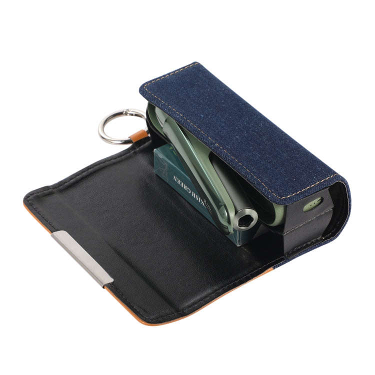 For IQOS ILUMA Portable Contrasting Color Electronic Cigarette Storage Bag with Hanging Loop(Brow...