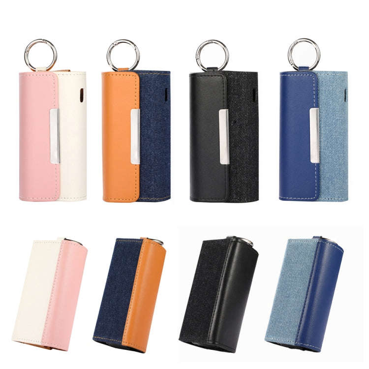 For IQOS ILUMA Portable Contrasting Color Electronic Cigarette Storage Bag with Hanging Loop(Pink...