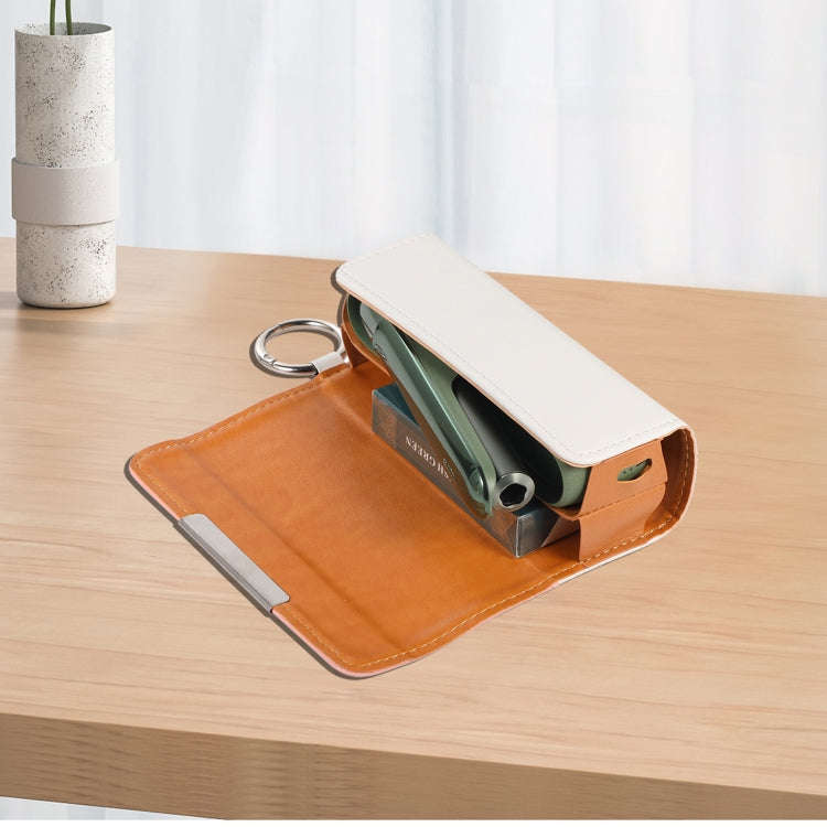 For IQOS ILUMA Portable Contrasting Color Electronic Cigarette Storage Bag with Hanging Loop(Brow...