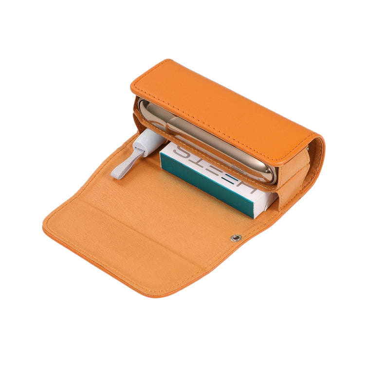 For IQOS 3.0 / 3 DUO Portable Electronic Cigarette Case Storage Bag with Hand Strap(Orange)