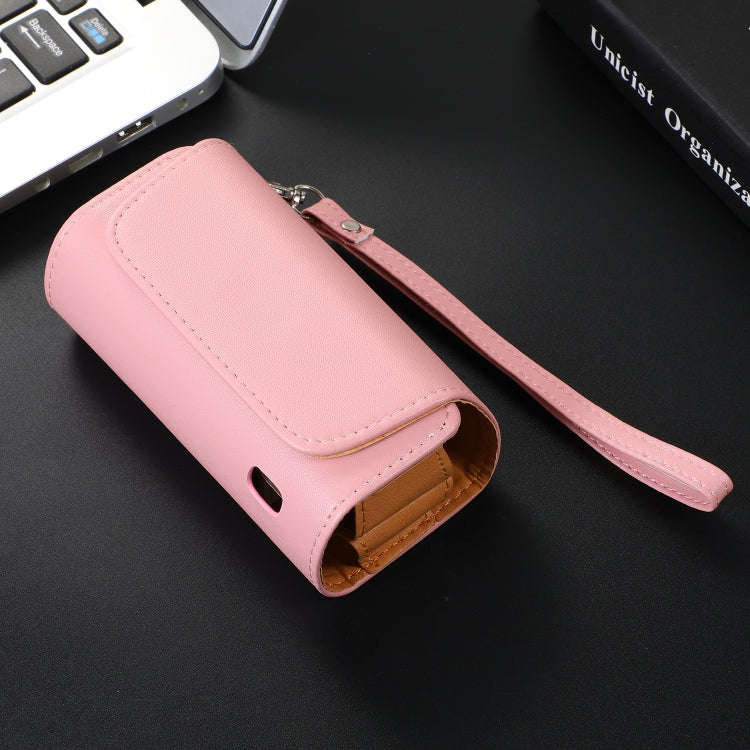 For IQOS 3.0 / 3 DUO Portable Electronic Cigarette Case Storage Bag with Hand Strap(Pink)
