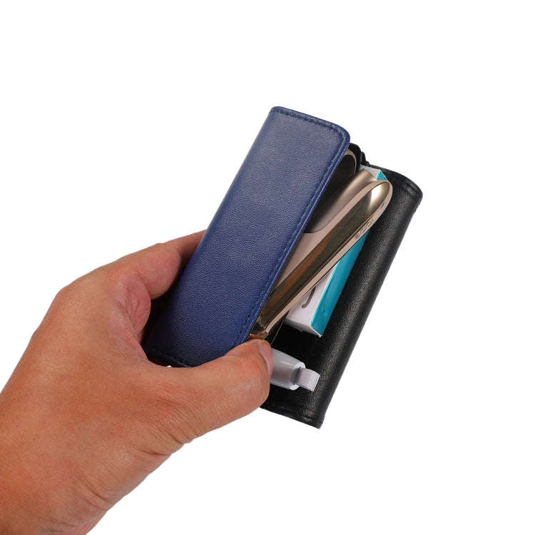 For IQOS 3.0 / 3 DUO Portable Electronic Cigarette Case Storage Bag with Hand Strap(Blue)