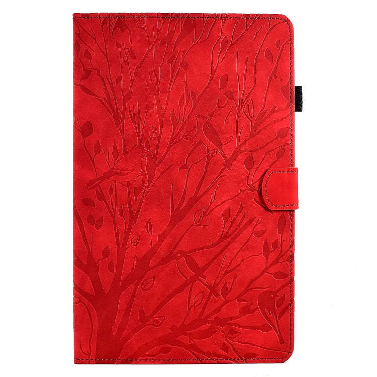 For Lenovo M10 HD 2nd X306X Fortune Tree Pressure Flower PU Tablet Case with Wake-up / Sleep Func...