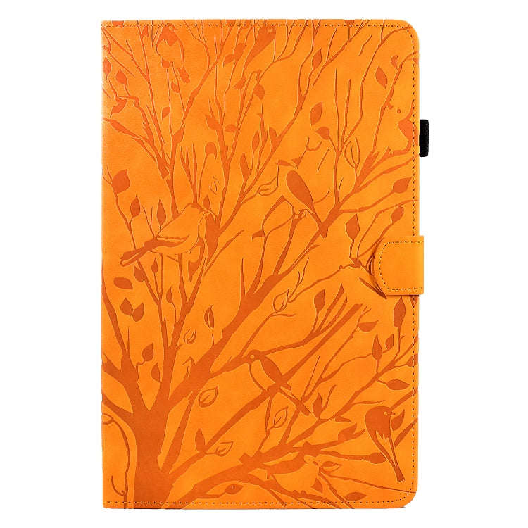 For Lenovo Tab P11 Gen 2 Fortune Tree Pressure Flower PU Tablet Case with Wake-up / Sleep Functio...