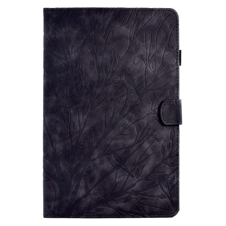 For Lenovo Tab P11 Gen 2 Fortune Tree Pressure Flower PU Tablet Case with Wake-up / Sleep Functio...