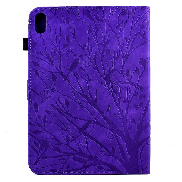 For Lenovo Tab P11 J606F Fortune Tree Pressure Flower PU Tablet Case with Wake-up / Sleep Functio...