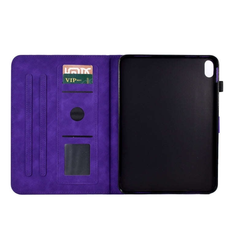For Lenovo Tab P11 J606F Fortune Tree Pressure Flower PU Tablet Case with Wake-up / Sleep Functio...