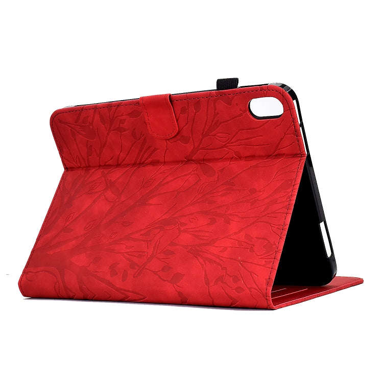 For Lenovo Tab P11 J606F Fortune Tree Pressure Flower PU Tablet Case with Wake-up / Sleep Functio...