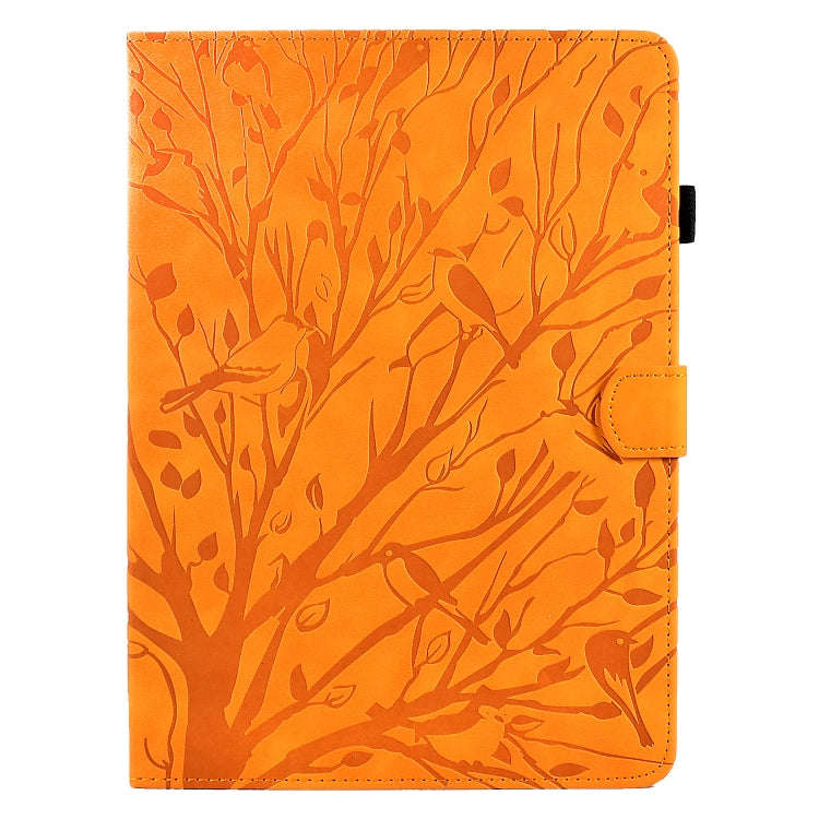 For Lenovo Tab P11 J606F Fortune Tree Pressure Flower PU Tablet Case with Wake-up / Sleep Functio...