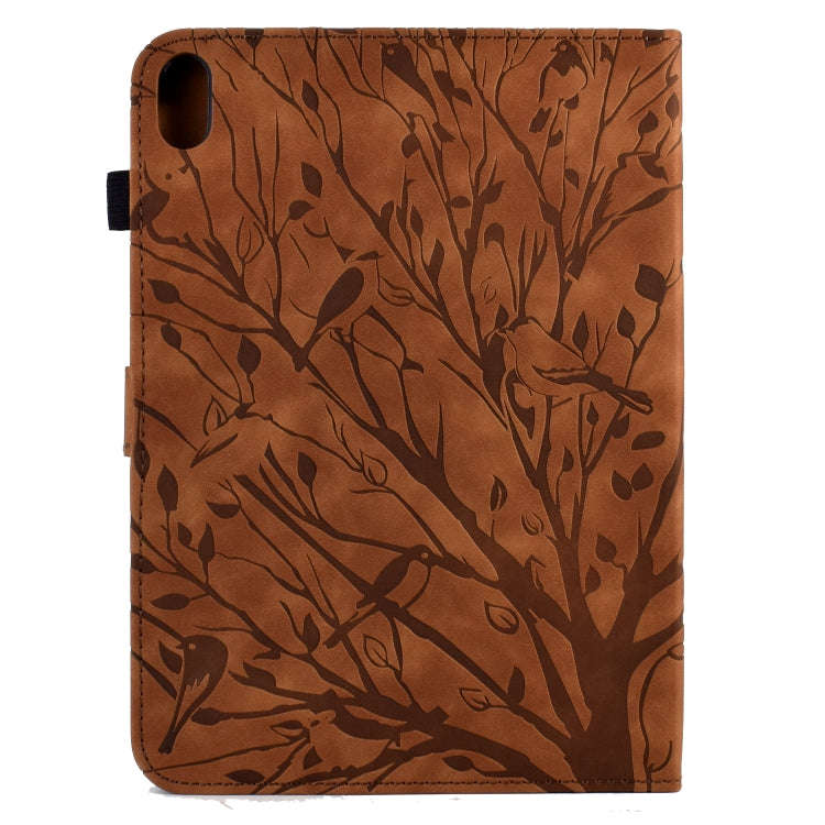 For Lenovo Tab P11 J606F Fortune Tree Pressure Flower PU Tablet Case with Wake-up / Sleep Functio...