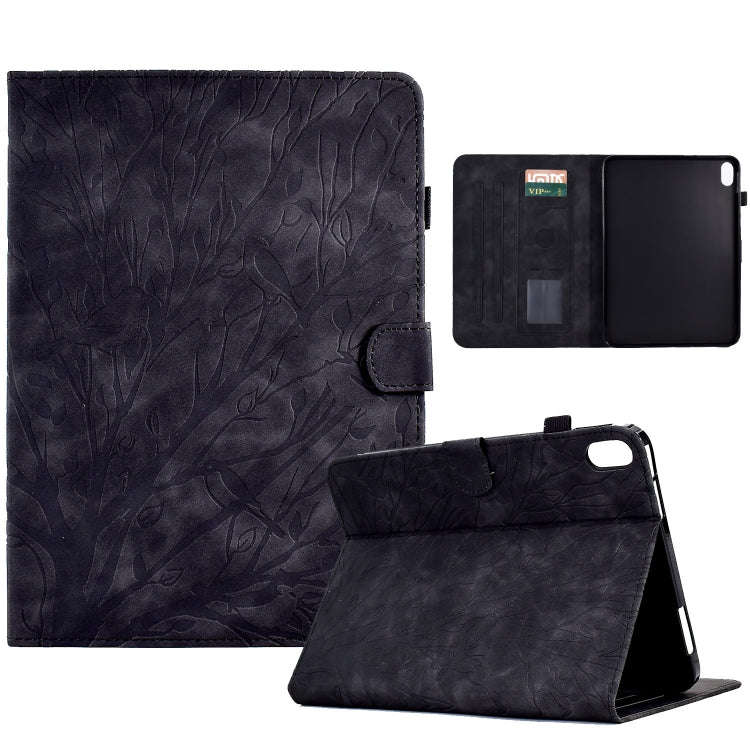 For Lenovo Tab P11 J606F Fortune Tree Pressure Flower PU Tablet Case with Wake-up / Sleep Functio...