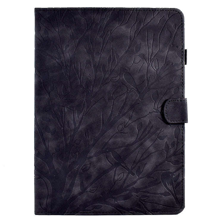 For Lenovo Tab P11 J606F Fortune Tree Pressure Flower PU Tablet Case with Wake-up / Sleep Functio...