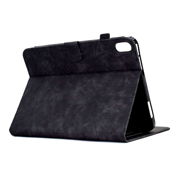 For Lenovo Tab P11 J606F Fortune Tree Pressure Flower PU Tablet Case with Wake-up / Sleep Functio...