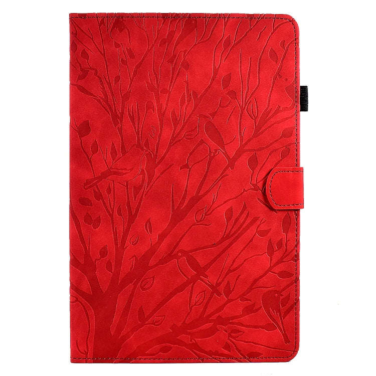 For Lenovo Tab P11 Pro Gen 2 Fortune Tree Pressure Flower PU Tablet Case with Wake-up / Sleep Fun...
