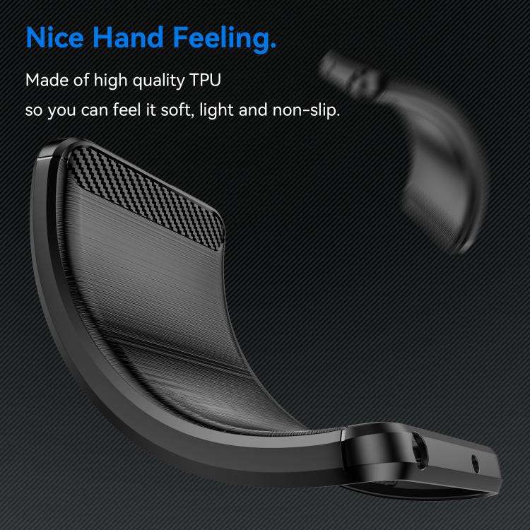 For OnePlus 11R Brushed Texture Carbon Fiber TPU Phone Case(Black)