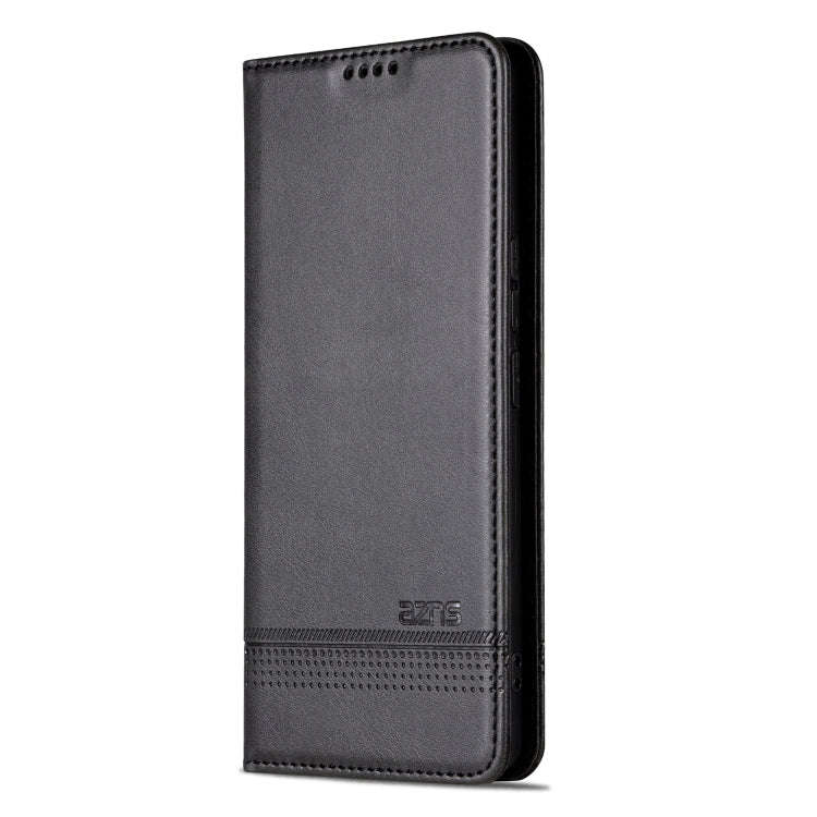 For Honor 80 GT AZNS Magnetic Calf Texture Flip Leather Phone Case(Black)