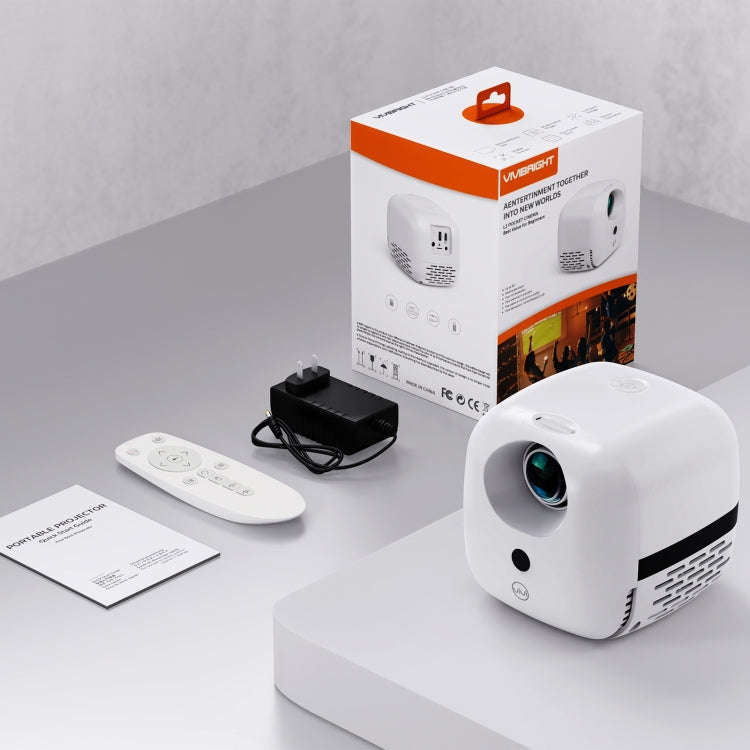 L2 430x320P 50ANSI Lumens Portable Mini LCD LED Smart Projector, Multimedia Version(EU Plug)