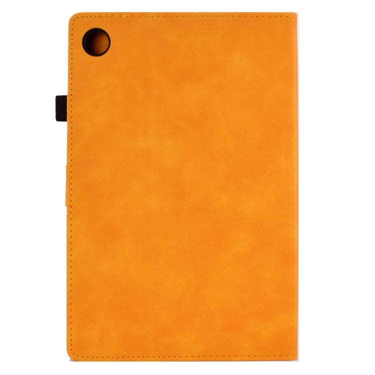 For Huawei Matepad  10.4 2022 Embossed Smile Flip Leather Tablet Case(Khaki)