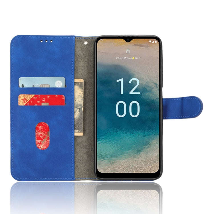 For Nokia G22 Skin Feel Magnetic Flip Leather Phone Case(Blue)