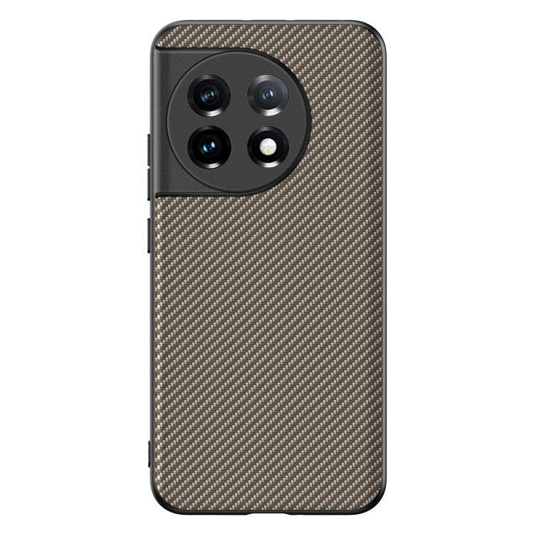 For OnePlus 11 Ultra-thin Carbon Fiber Texture Printing Phone Case(Gold)