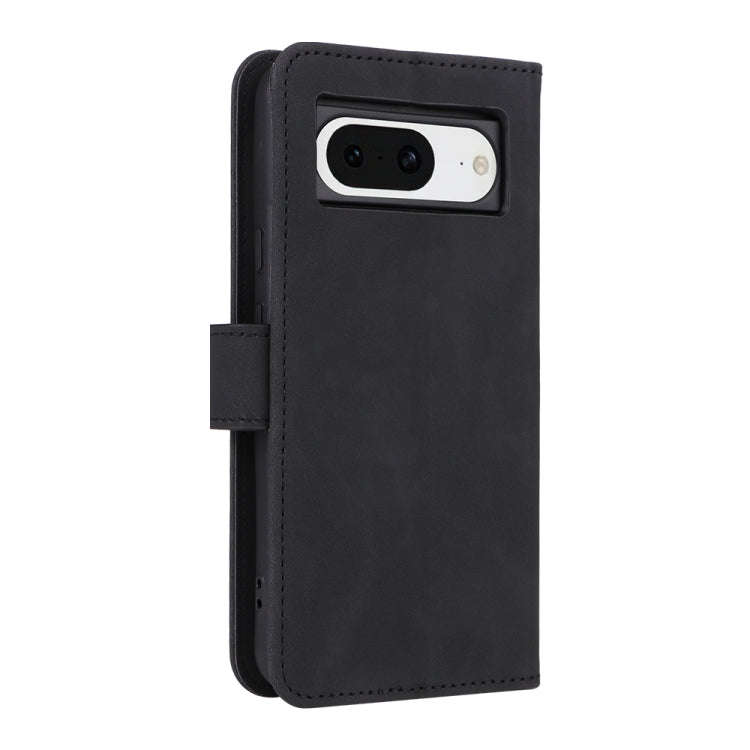 For Google Pixel 8 Skin Feel Magnetic Flip Leather Phone Case(Black)