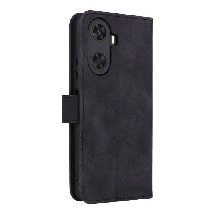 For Huawei Enjoy 60 Skin Feel Magnetic Flip Leather Phone Case(Black)