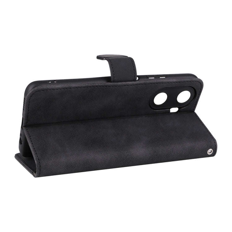 For Huawei Enjoy 60 Skin Feel Magnetic Flip Leather Phone Case(Black)