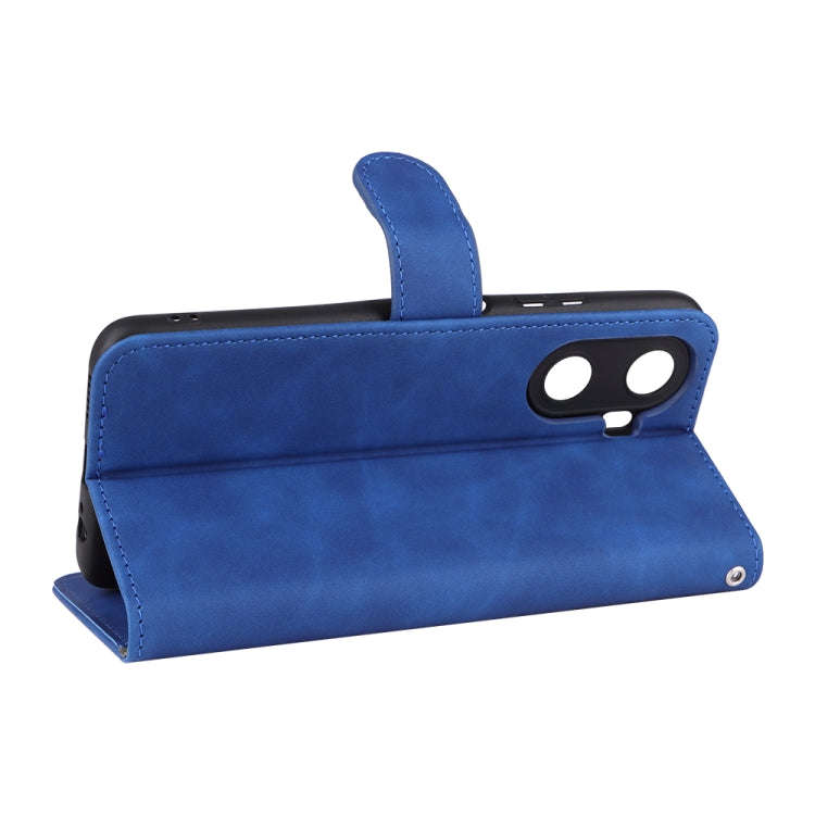 For Huawei Enjoy 60 Skin Feel Magnetic Flip Leather Phone Case(Blue)