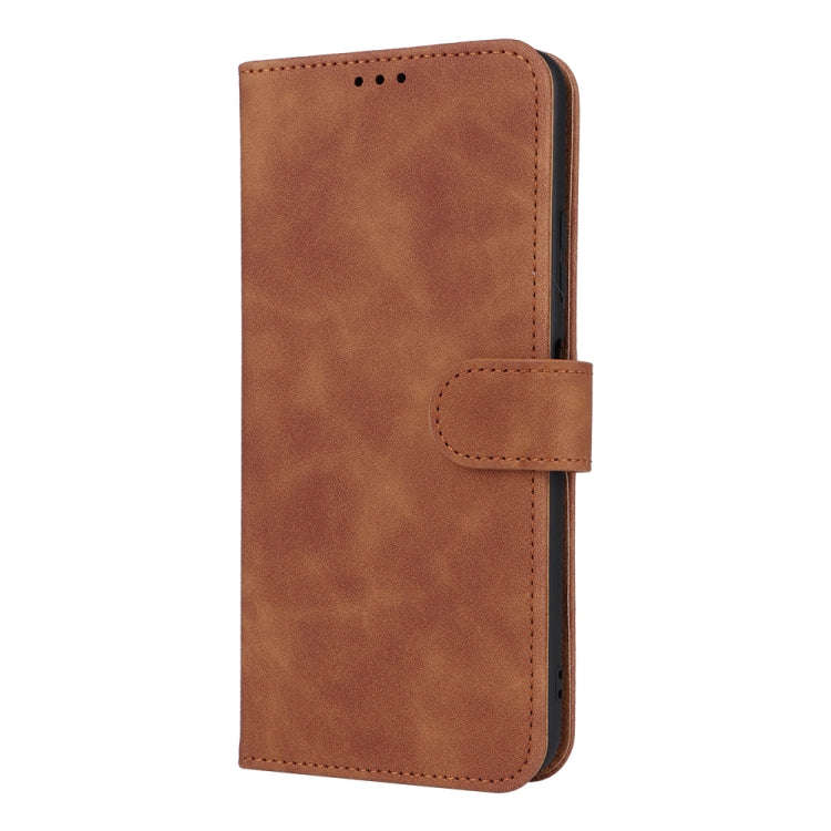 For Huawei Enjoy 60 Skin Feel Magnetic Flip Leather Phone Case(Brown)