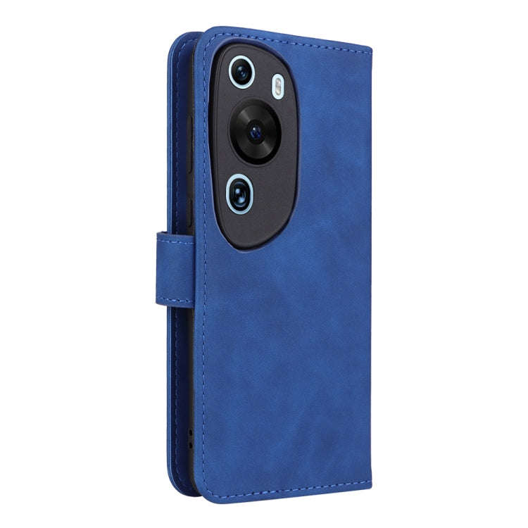 For Huawei P60 Art Skin Feel Magnetic Flip Leather Phone Case(Blue)