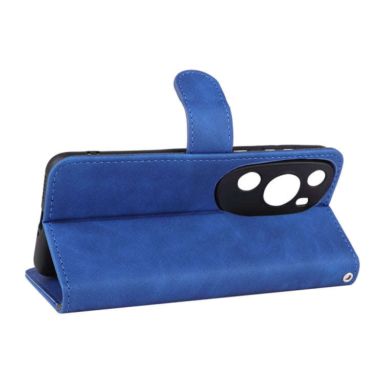 For Huawei P60 Art Skin Feel Magnetic Flip Leather Phone Case(Blue)